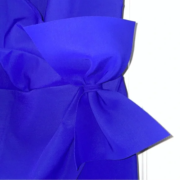 CHIARA BONI BEAUTIFUL ROYAL BLUE GOWN WITH SIDE BOW